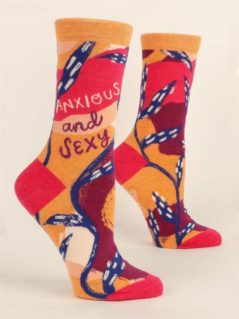 AnxiousandSexyW CrewSocksblueq