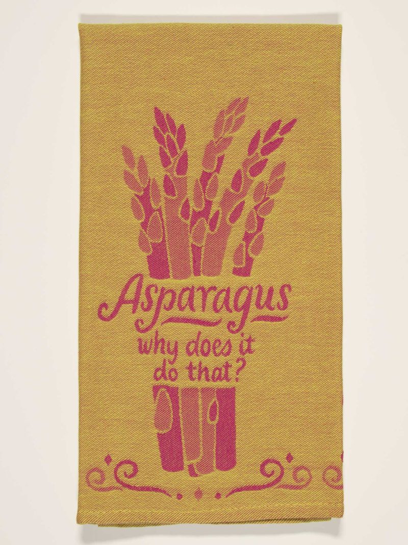 Asparagus.WhyDoesItDoThat DishTowelblueq