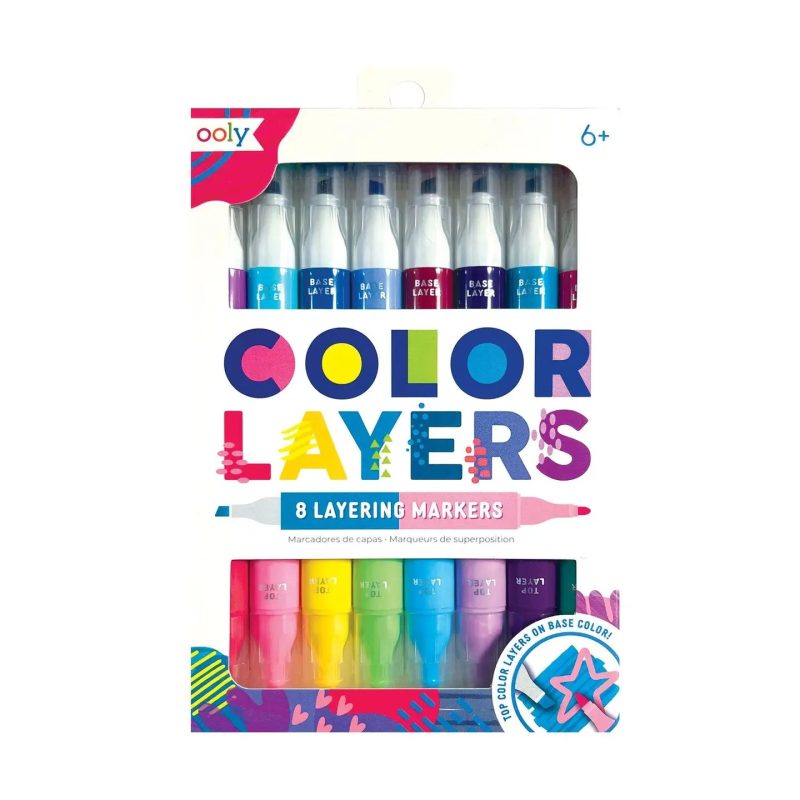 ColorLayersDouble EndedLayeringMarkers Setof8ooly