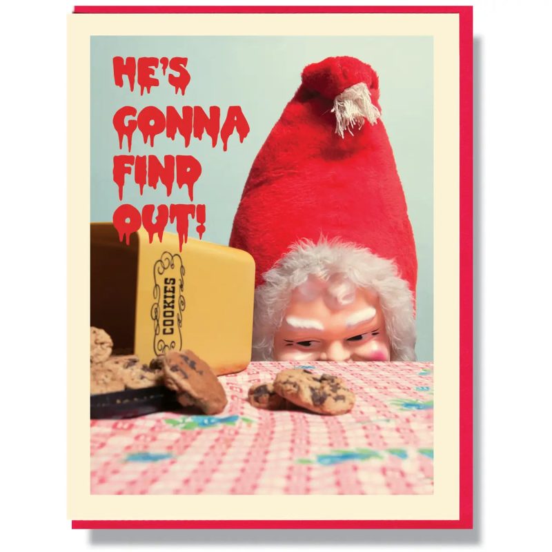 CreepySantaHe sGonnaFindOutCardsmittenkitten