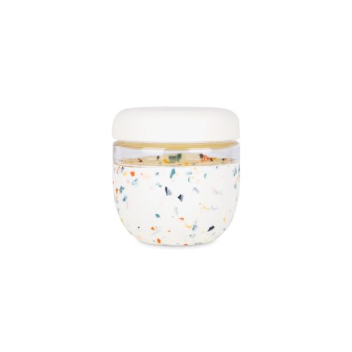 GlassSealTightTo Go StorageBowlCreamTerrazzo24ozw p