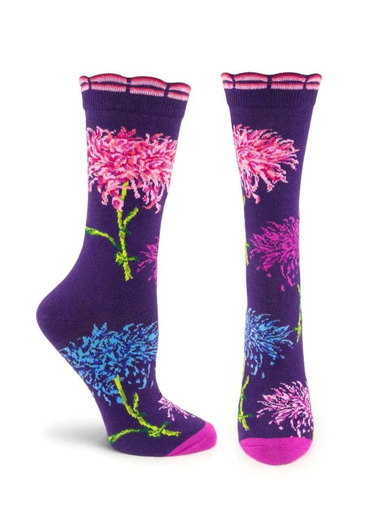 NYBGPurpleChrysanthemumSocksozonesocks