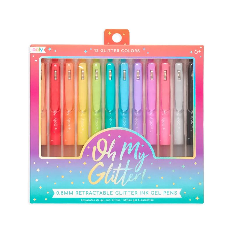 OhMyGlitter RetractableGlitterGelPens Setof12ooly