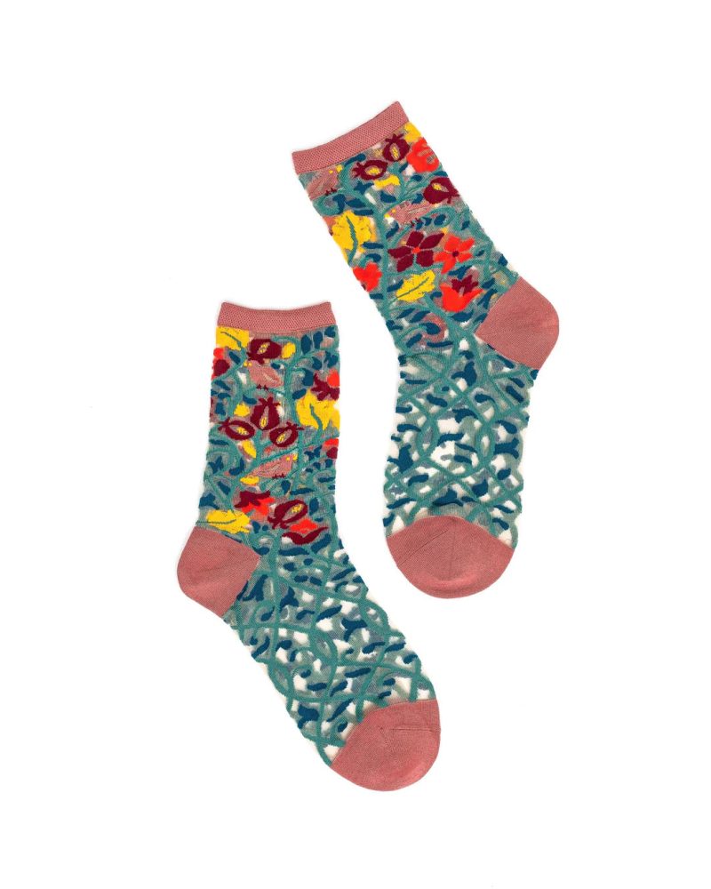 TapestryVinesSheerCrewSockssockcandy2